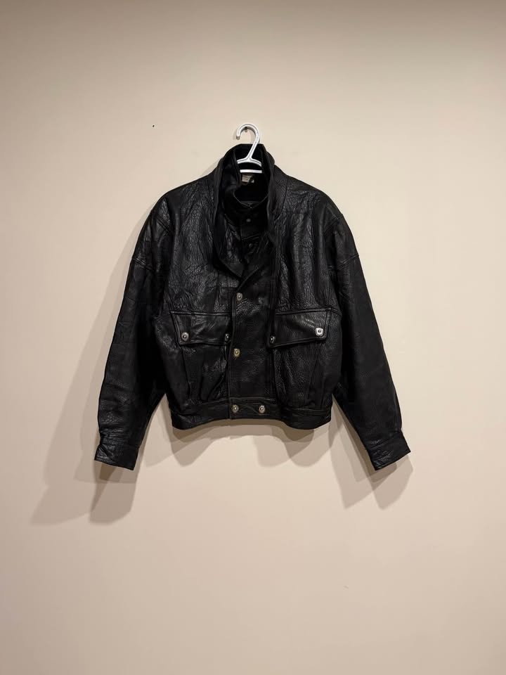 Vintage heavyweight leather jacket - photo 2