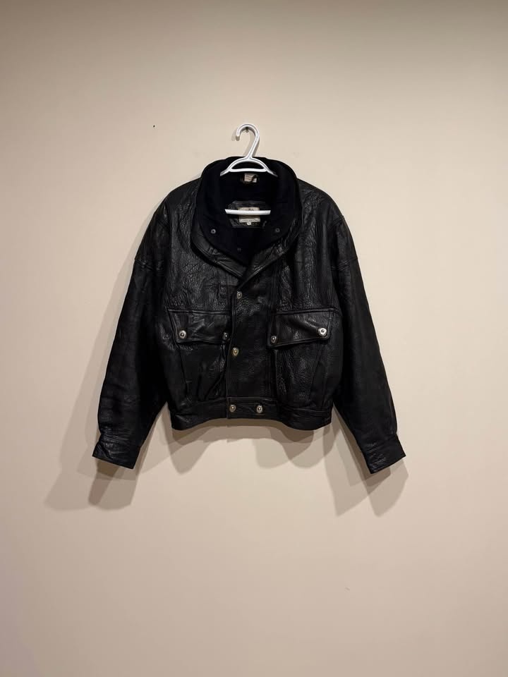 Vintage heavyweight leather jacket - photo 3