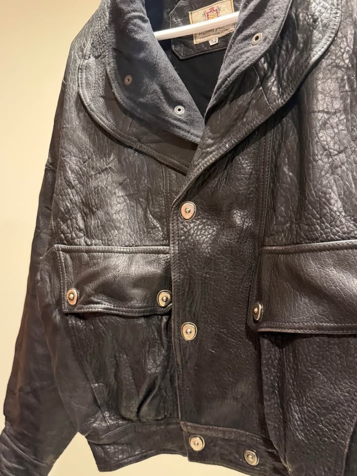 Vintage heavyweight leather jacket - photo 5