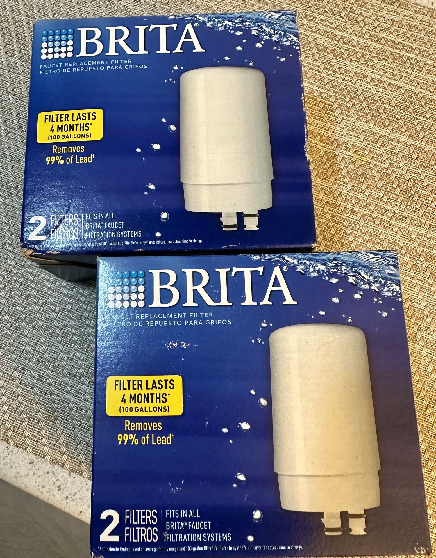 Brita Faucet Replacement Filters - 2 Boxes