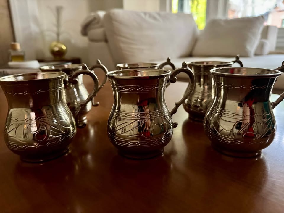 Vintage Copper Mugs – Set of 6 - photo 2