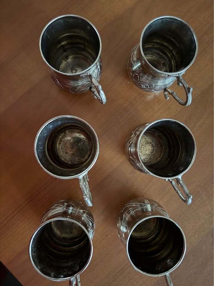 Vintage Copper Mugs – Set of 6 - photo 4