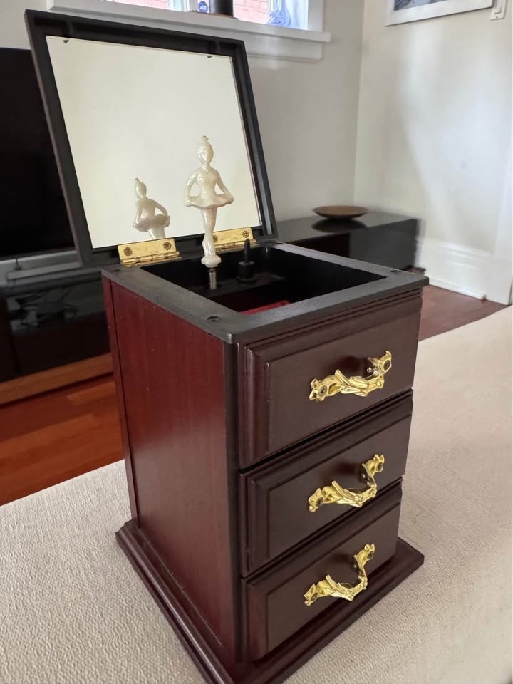 Wooden Music Box Cabinet – Plays “Love Story” - photo 2