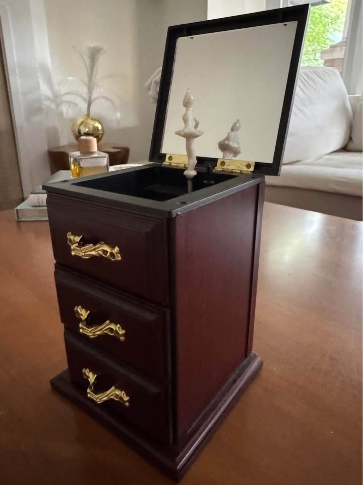 Wooden Music Box Cabinet – Plays “Love Story” - photo 4