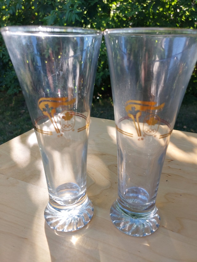 Calgary 1988 Olympic Glasses