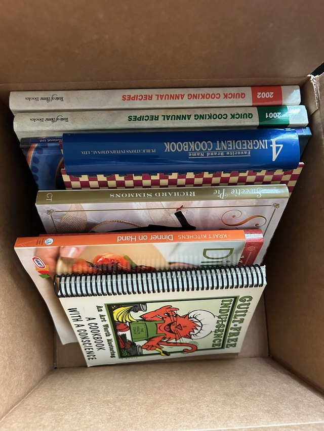 Box of Recipe Books