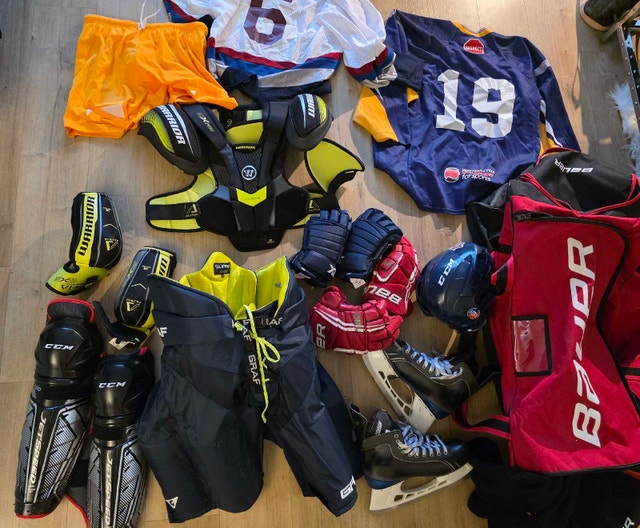 Used Hockey Equipment Set