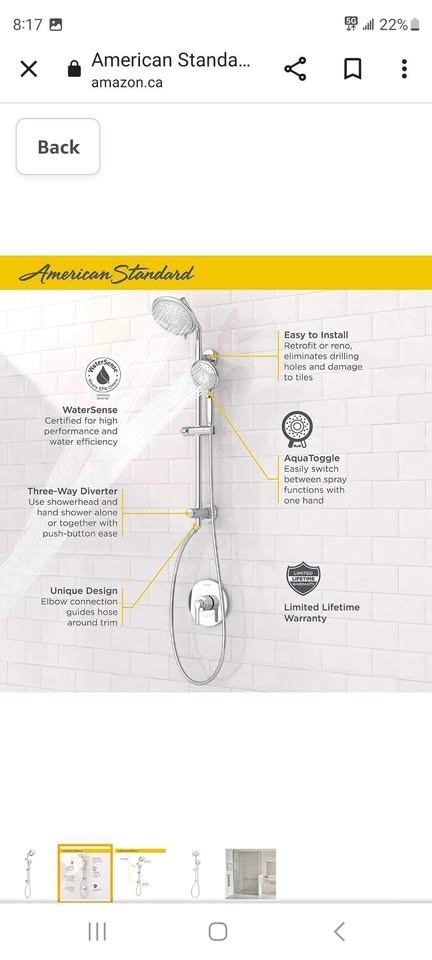 American Standard Spectra Versa 24-inch Shower Kit - photo 4