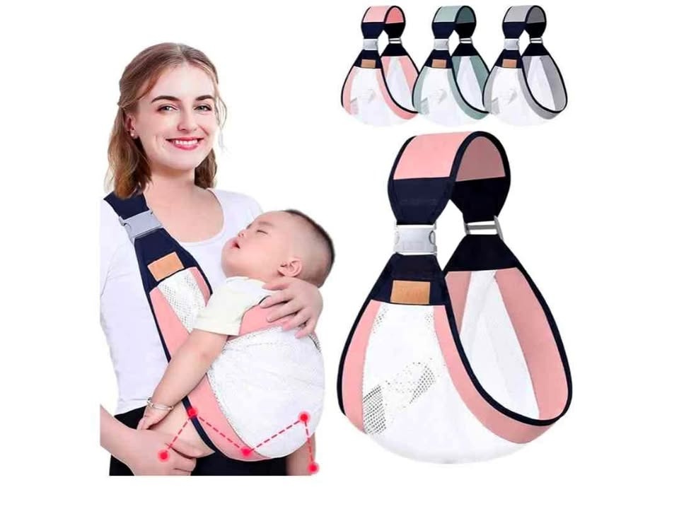 Breathable Mesh Baby Sling Carrier (0-36 Months)