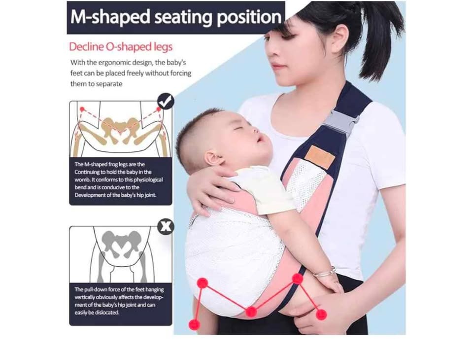 Breathable Mesh Baby Sling Carrier (0-36 Months) - photo 5