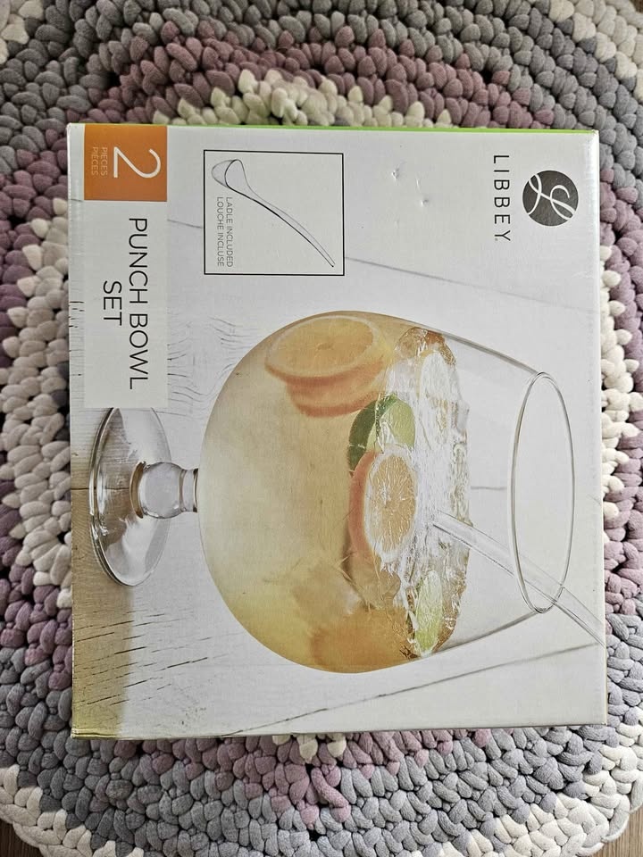 Punch bowl and ladle