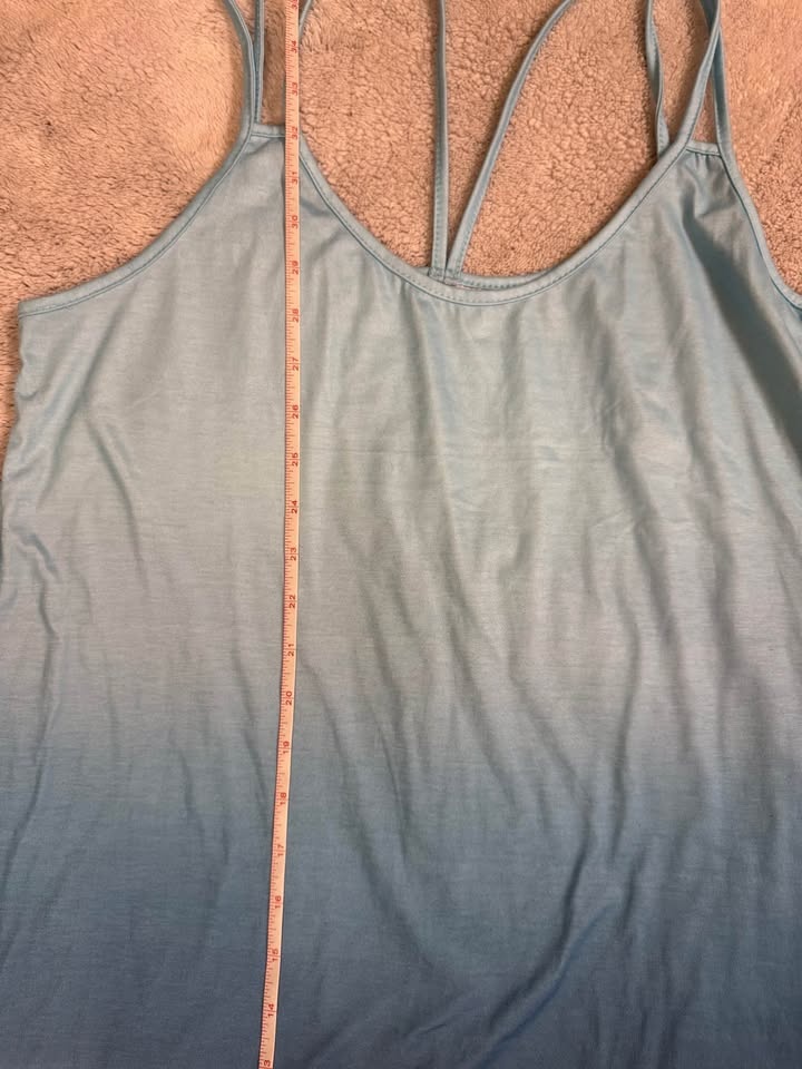Blue Ombre Summer Dress Size Large - photo 3