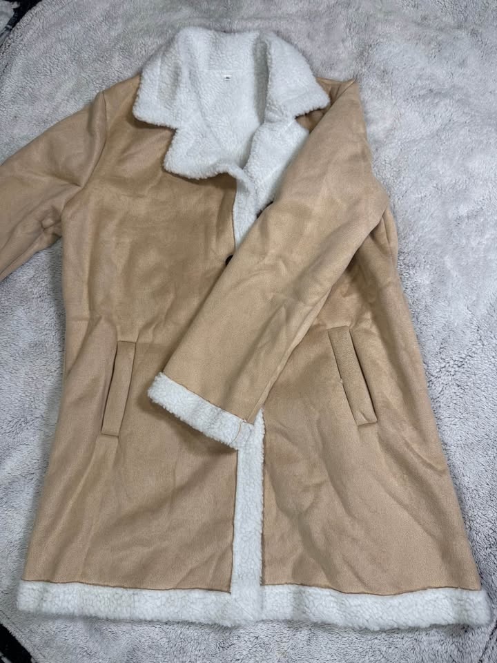 Fluffy dress coat size XL - photo 2