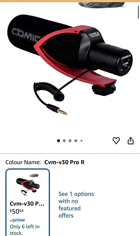 Comica V30 PRO Shotgun Mic - Pro Audio for Vlogging/YouTube