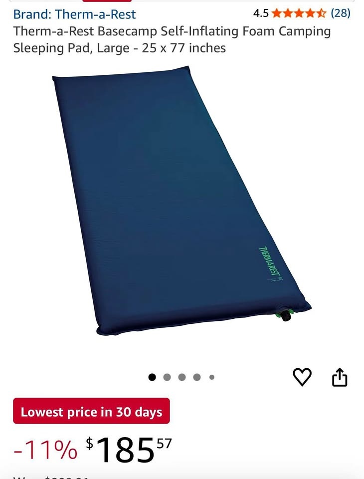 Therm-a-Rest BaseCamp Self-Inflating Sleeping Pad