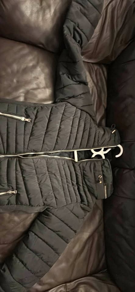 Black puffer jacket