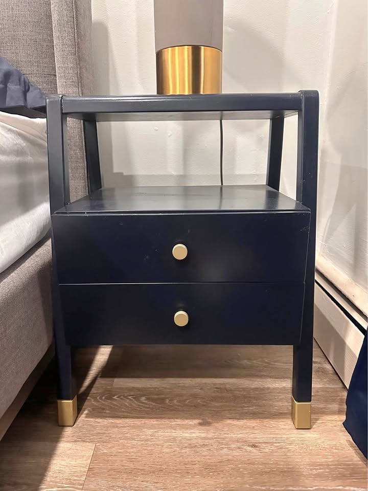 Navy Nightstand