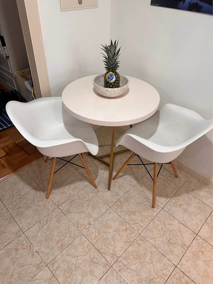Dining table and chairs