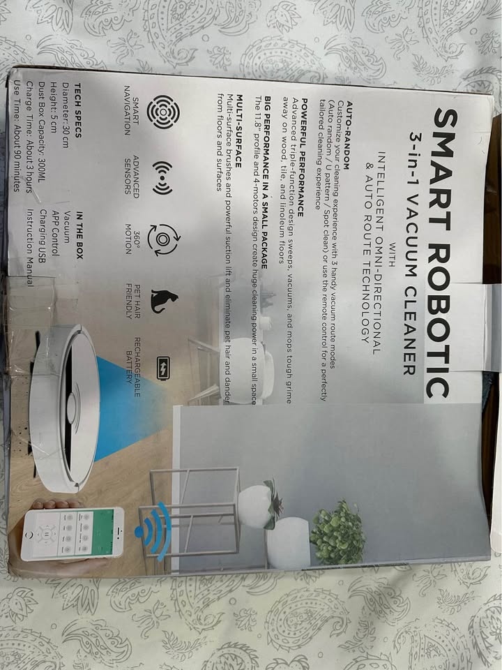 Smart Robot Vacuum Cleaner (3 in 1) - photo 3
