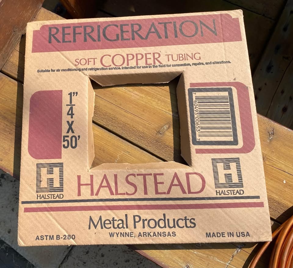 ACR 1/4” Copper Tubing