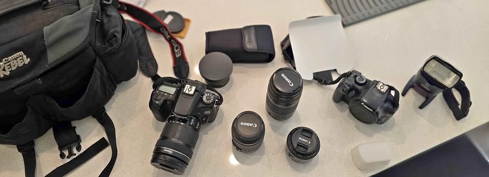 Canon EOS 70D + Rebel T3 DSLR Camera Bundle