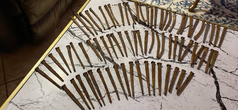 Antique nails - 75 square nails 2.5”- 4”