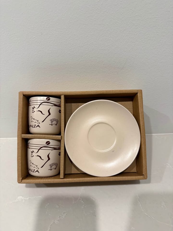 New Australia Coffee Cups & Saucer Set