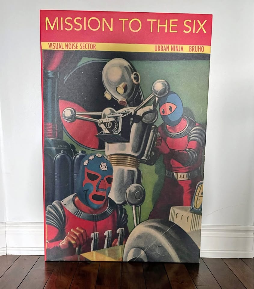 Mission to the Six Street Art  - Bruho / Urban Ninja 24x36