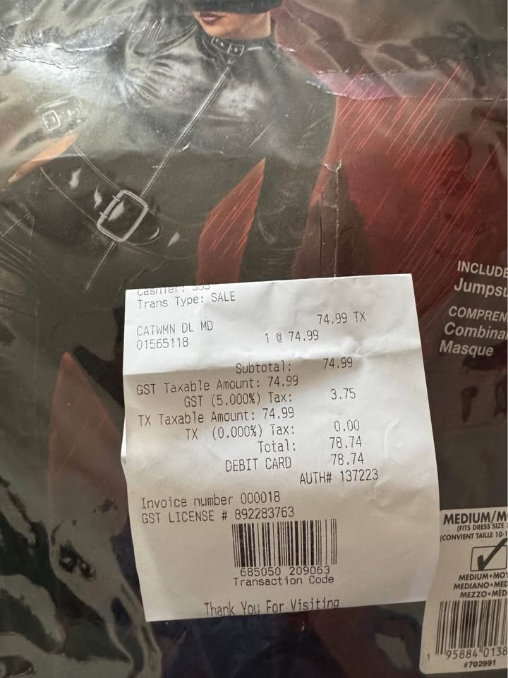 Catwoman Costume - Size Medium - photo 2