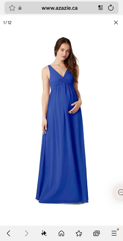 Royal Blue Maternity Dress