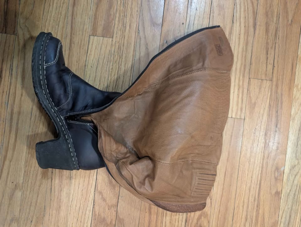 Josef Seibel Spirit of Nature Patchwork Leather Boots Size 8 - photo 5
