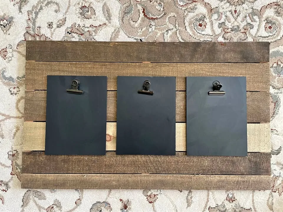 Rustic 3 Panel Clipboard Picture/Sign Holder thumbnail