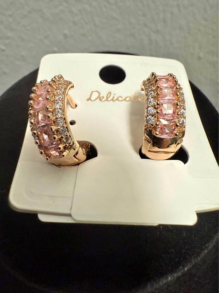 18k Gold fill rose gold Earrings