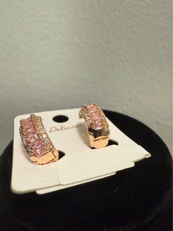 18k Gold fill rose gold Earrings - photo 3