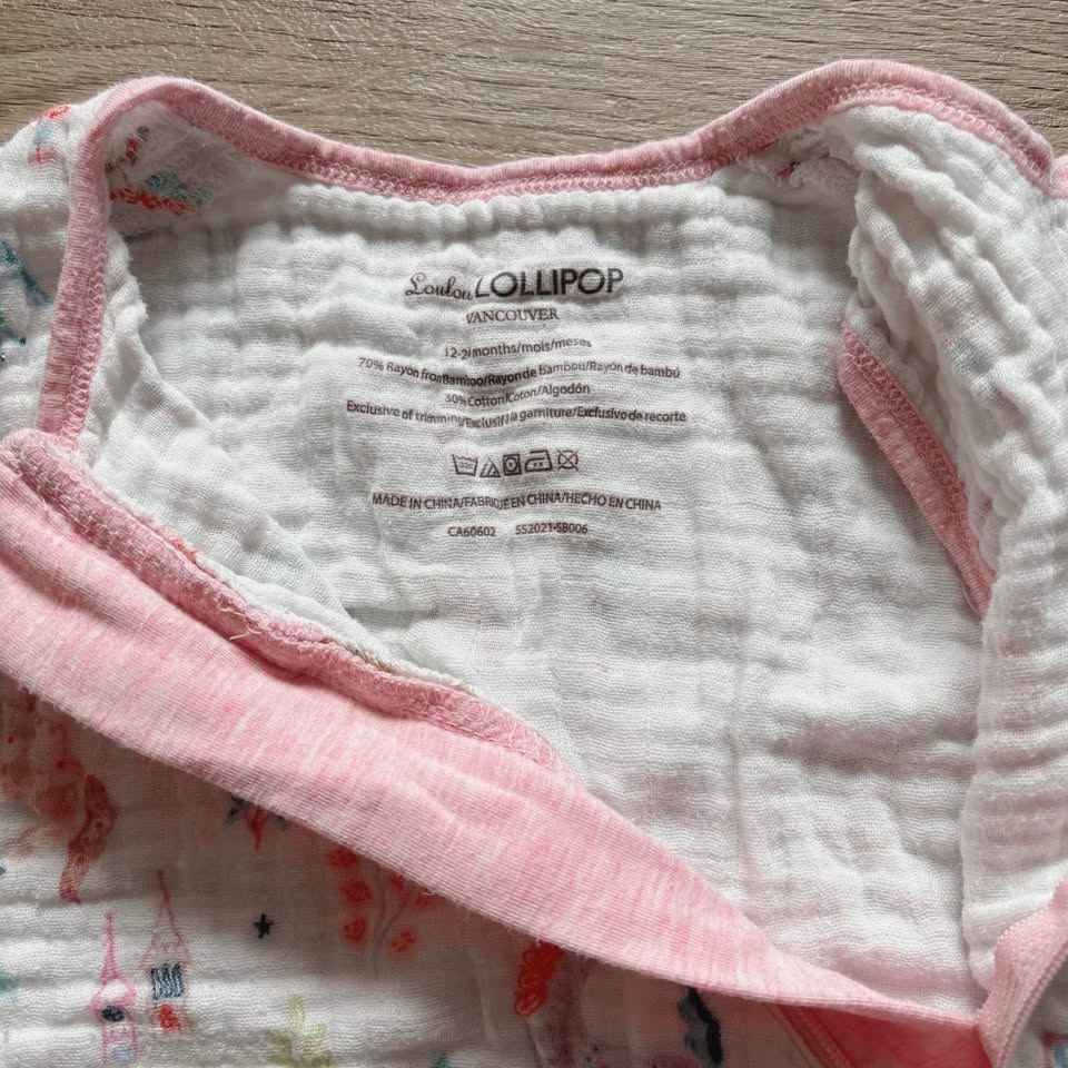 Loulou Lollipop 12-24M Muslin Sleeping Bag 1 TOG - photo 2