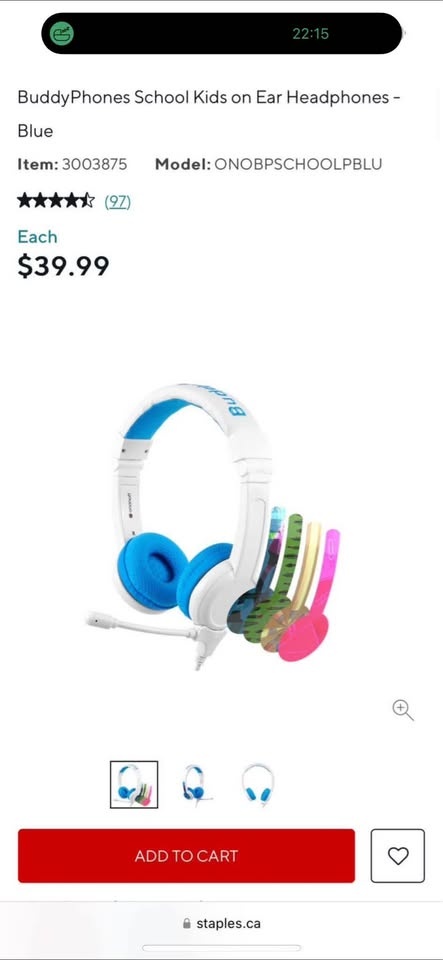 Brand New Kids Volume Limiting Headphones - photo 3