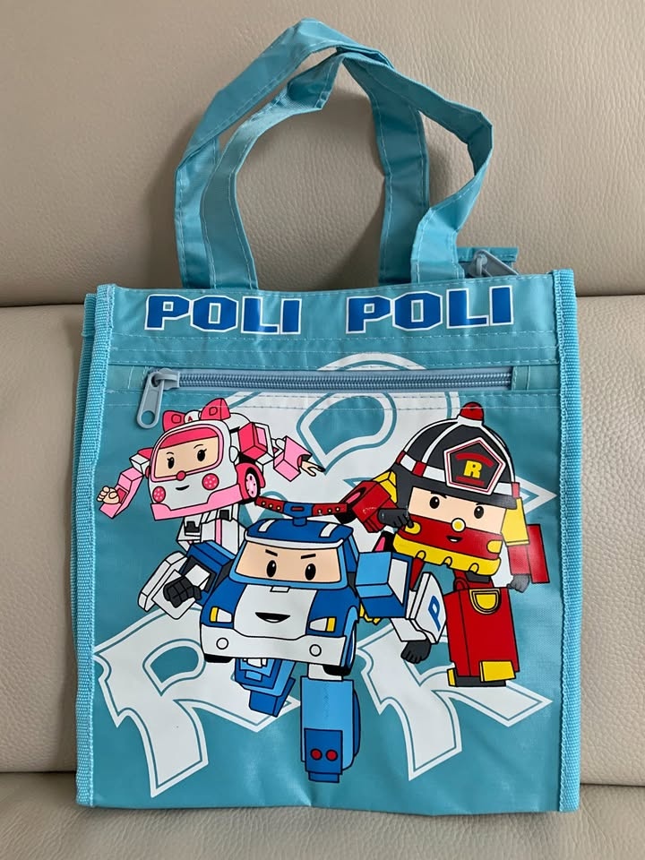 Robocar Poli Kids Hand Bag Shopping Tote Lunch Bag