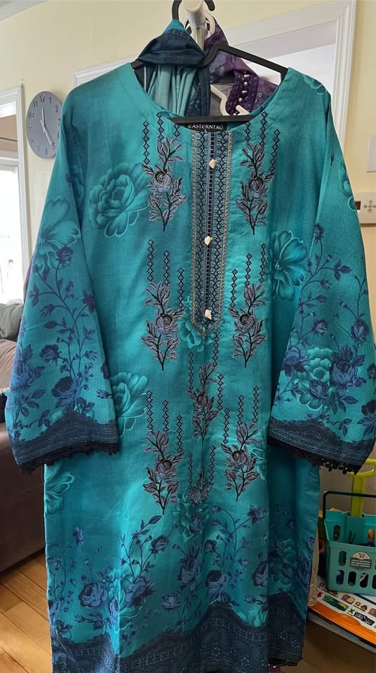 Beautiful 3Pcs Embroidered and laced Suits - photo 5