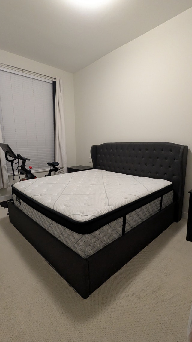 KING SIZE BED SET – MATTRESS, BED FRAME - photo 2