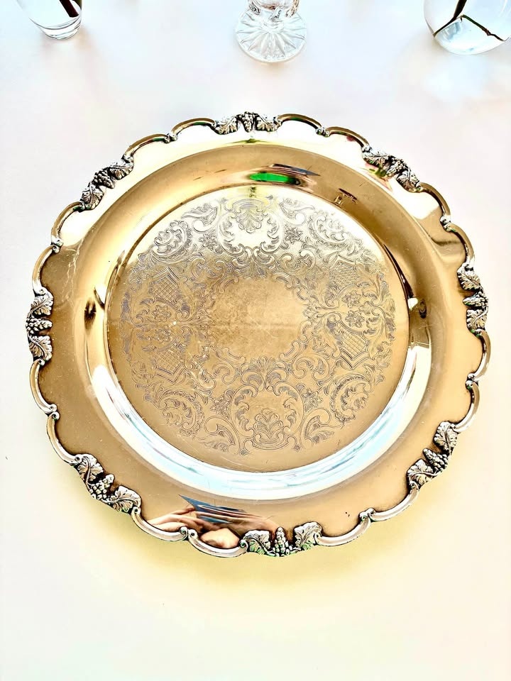 Marlboro Plate Vintage Silver Ornate Serving Platter