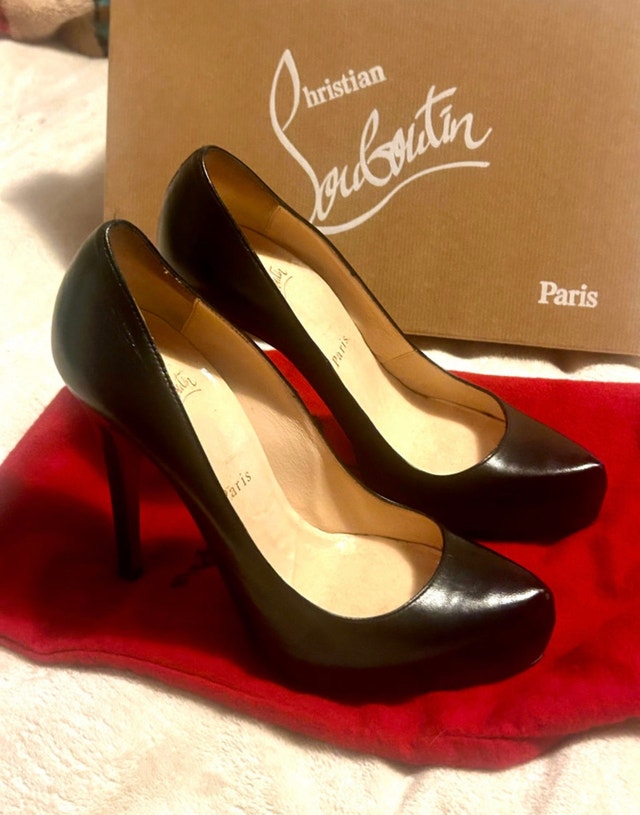 CHRISTIAN LOUBOUTIN ROLANDO 120 PLATFORM HEELS