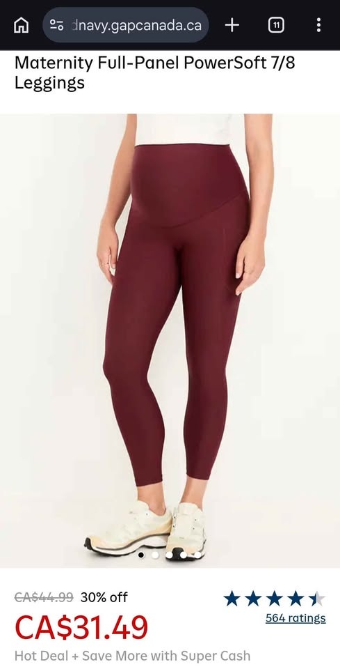 5 Maternity Leggings Size L - photo 3