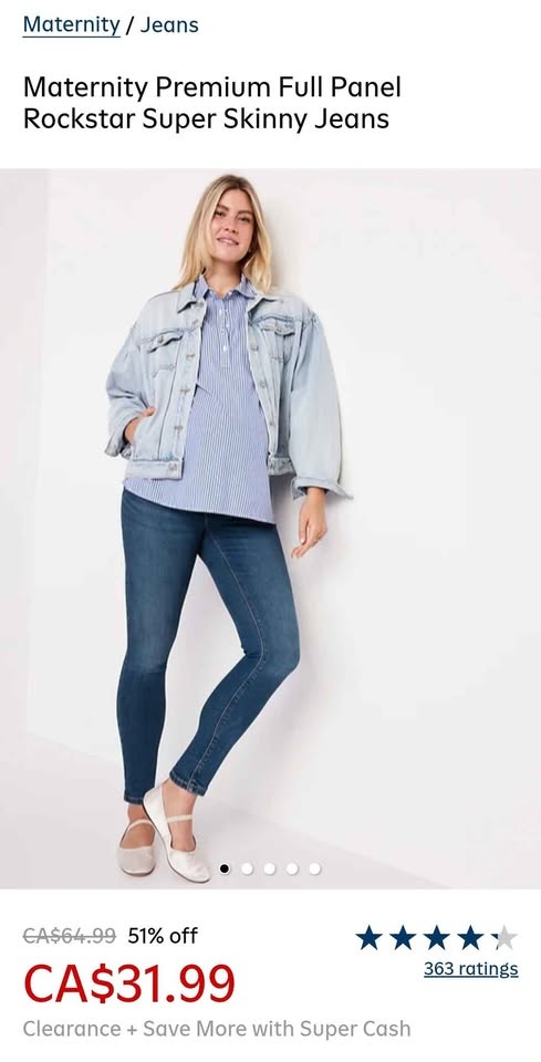 Super skinny Maternity jeans size 10 - photo 4