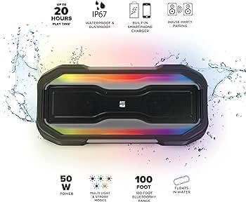 Altec Lansing ROCKBOX XL Portable Waterproof Bluetooth Speaker - photo 2