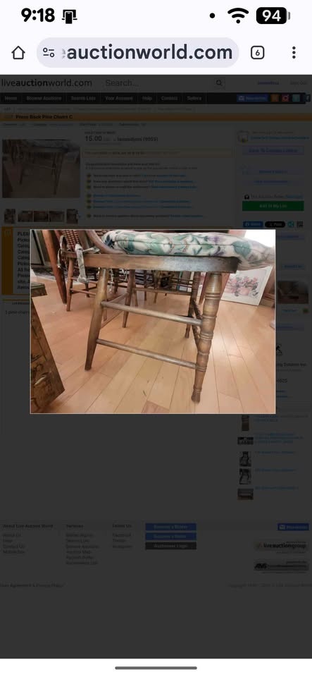 Antique Press Back Chairs - Set of 5 - photo 3