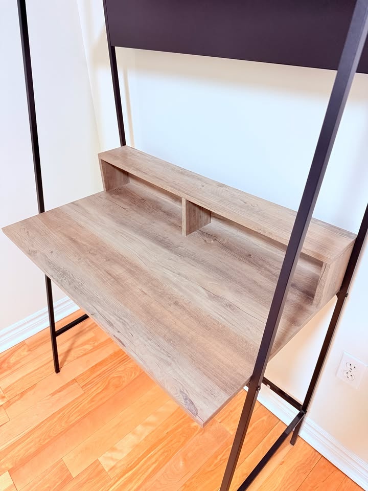 Modern Ladder Desk with Shelves - Space Saving Design - photo 3