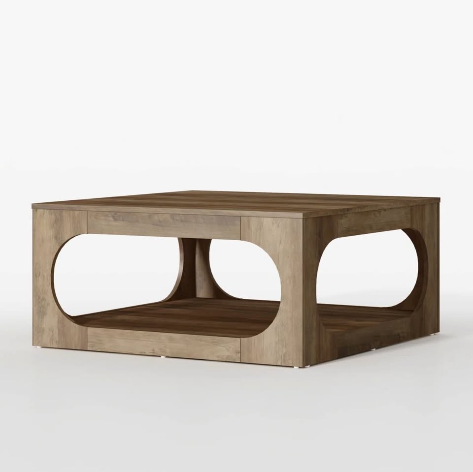 Modern Square Coffee Table - Paid $300 - Like New - photo 5