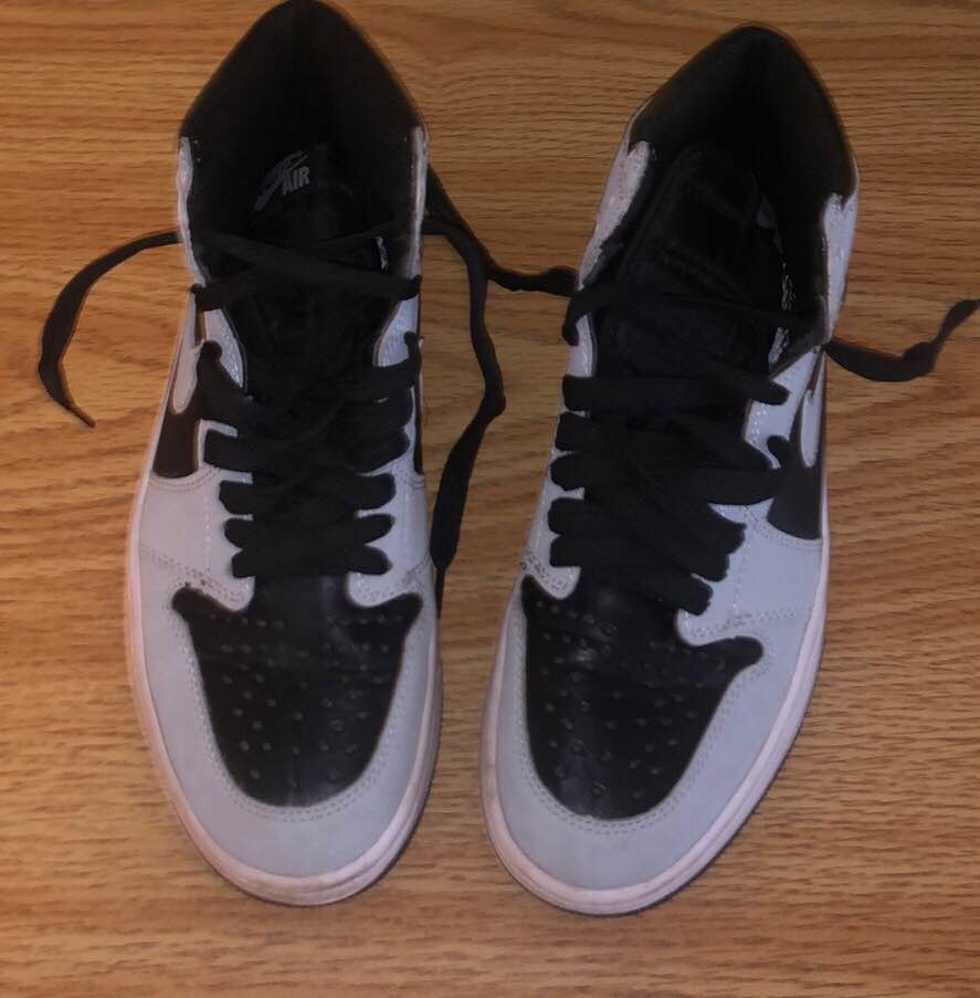 Nike Air Jordan 1 Mid Black White Size 8