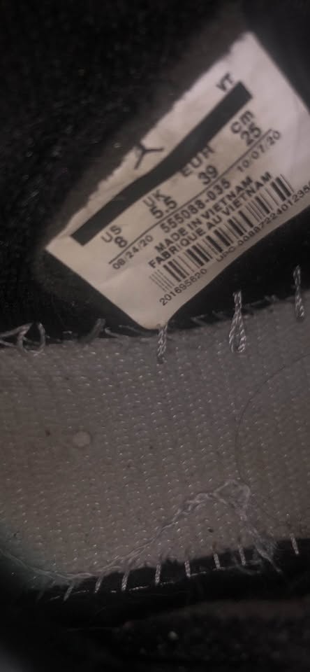 Nike Air Jordan 1 Mid Black White Size 8 - photo 3