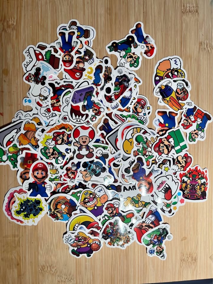 100pcs Super Mario Stickers